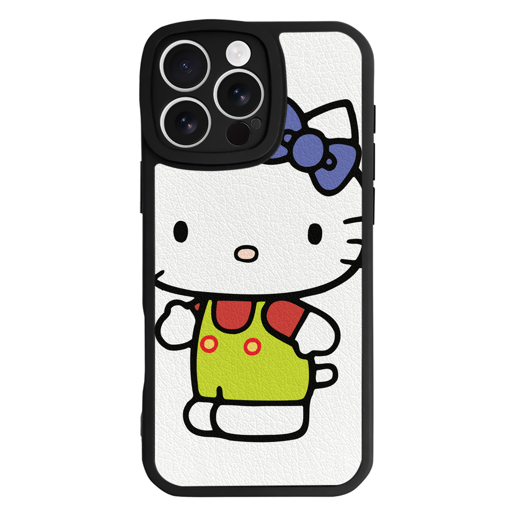 （画像用） Hello Kitty ハローキティ 【iPhone 16シリーズ対応】シリコンスマホケース（レザー調） 材質：シリコン